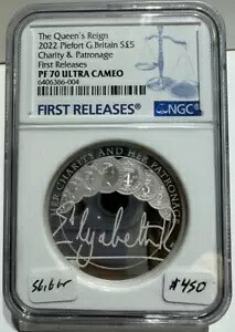 2022 ピーフォート UK 5 ポンド クイーンズ レイン チェアティ & パトロネージ NGC PF 70 UCAM｜WORLD RESOURCE【KING店】
