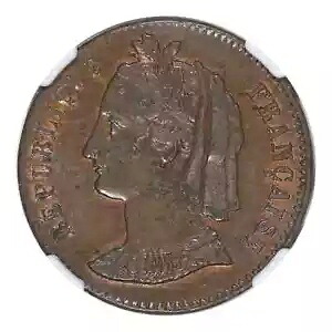 1848 年 エッサイ フランス 10 サンタイム MAZ-1362 NGC AU58BN 成功