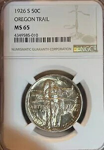 1926-S NGC MS65 オレゴン記念 シルバー ハーフダラー