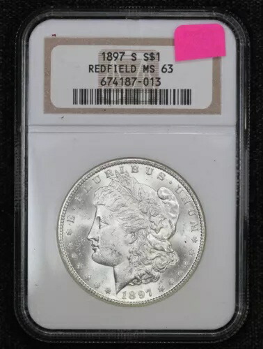 1897-S モーガン ダラー レッドフィールド コレクション NGC MS-63 4HBQ