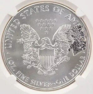 2018 $1 シルバー イーグル ラージ ストラックスルー リバース NGC MS69｜WORLD RESOURCE【KING店】