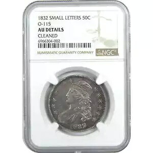 1832 スモール LTR キャップド バスト ハーフダラー AU 50 NGC シルバー SKU:CPC8508