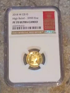 2018 W G$10 ハイレリーフ .9999 ファイン PF 70 ウルトラ カメオ NGC 4 点ホルダー｜WORLD RESOURCE【KING店】