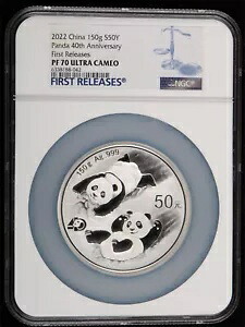 NGC PF70 UC 2022 中国 150g シルバー パンダ コイン