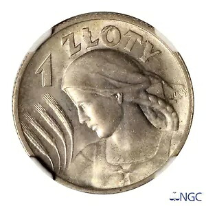 1925 ポーランド 1 ズウォティ、NGC MS 63｜WORLD RESOURCE【KING店】