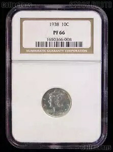 1938 マーキュリー シルバー プルーフ ダイム、NGC PF 66|WORLD RESOURCE【KING店】