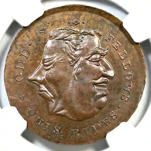 1796 D&H-810 NGC MS 64 BN ミドルセックス - スペンスの Gr ブリット コンドル トークン 1/2p｜WORLD RESOURCE【KING店】