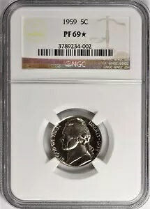 1959 ジェファーソン ニッケル NGC 認定 PR69 スター!|WORLD RESOURCE【KING店】