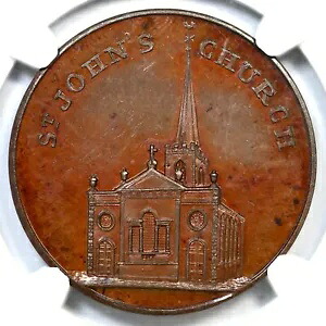 1797 D&H-7 NGC MS 63 BN G. BRIT Pl エッジ グロスターシャー ペニー コンドル トークン｜WORLD RESOURCE【KING店】