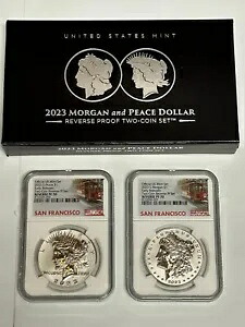 2023 S リバース プルーフ モーガン ピース シルバー ダラー NGC PF70 ER、OGP トロリー付き｜WORLD RESOURCE【KING店】