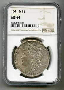 1921 D モーガン シルバー ダラー NGC MS 64｜WORLD RESOURCE【KING店】 165,550円