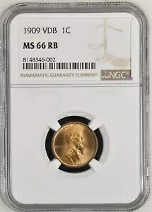 1909 VDB リンカーン ウィート セント NGC MS-66 RB|WORLD RESOURCE【KING店】