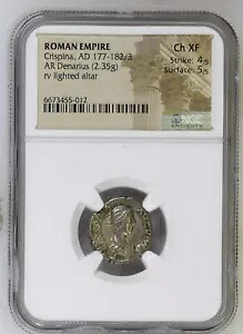 ローマ帝国 - クリスピーナ - AD 177-182 - デナリウス銀貨 - NGC Ch XF｜WORLD RESOURCE【KING店】