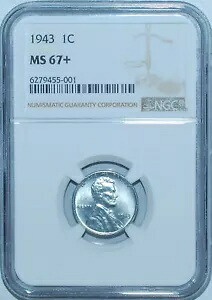 1943 NGC MS67+ リンカーン小麦セント|WORLD RESOURCE【KING店】