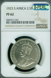 1923 南アフリカ 2.5 シリング NGC PF62 PQ MAC 8 PERL MAC スポットレス レア *｜WORLD RESOURCE【KING店】 179,850円