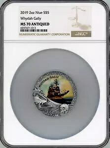 Whydah ギャリー グランド難破船 2019 ニウエ $5 シルバー コイン 2オンス NGC MS70 アンティーク｜WORLD RESOURCE【KING店】