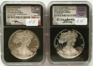 2016-W プルーフ アメリカン シルバー イーグル 2 コインセット NGC PF70 FDI|WORLD RESOURCE【KING店】