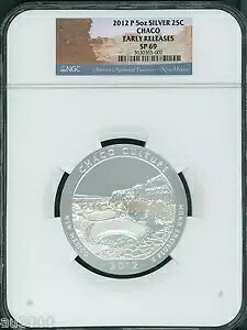 2012-P チャコ カルチャー アメリカ ビューティフル ATB 5 オンス シルバー NGC SP69 アーリーリリース ER|WORLD RESOURCE【KING店】