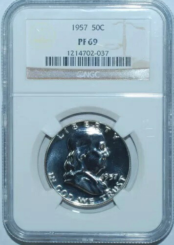 1957 NGC PR69 PF69 プルーフ ストライク フランクリン ハーフダラー｜WORLD RESOURCE【KING店】