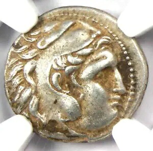 ギリシャ トラキア リュシマコス アレクサンダー AR ドラクマ コイン 紀元前 305-281 - 認定 NGC XF|WORLD RESOURCE【KING店】