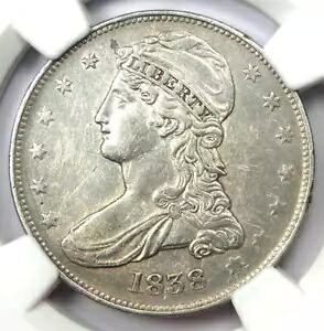 1838 キャップド バスト ハーフ ダラー 50C - 認定 NGC AU 詳細 - レア コイン!|WORLD RESOURCE【KING店】