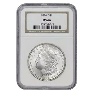 1896 $1 US モルガン NGC MS66 シルバー ダラー宝石グレード コイン白い表面｜WORLD RESOURCE【KING店】