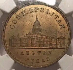 オースティン サルーン トークン TX-Au 9 NGC MS-64 コスモポリタン バー - 1 杯のドリンクに最適｜WORLD RESOURCE【KING店】 176,000円