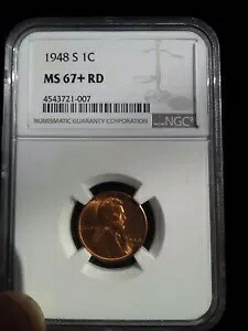 1948 年代 1c リンカーン ペニー、ms 67+RD、$1380 NGC 価格ガイド｜WORLD RESOURCE【KING店】