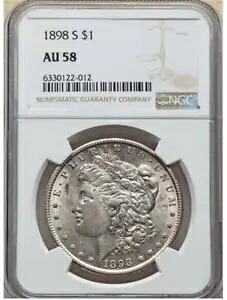 1898-S モルガン ドル NGC AU 58|WORLD RESOURCE【KING店】