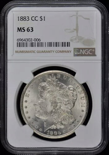 1883-CC モルガン ドル S$1 NGC MS63｜WORLD RESOURCE【KING店】