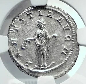 GORDIAN III 本物の古代 241AD ローマ シルバー ローマ コイン LAETITIA NGC i81455|WORLD RESOURCE【KING店】