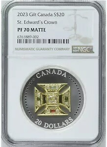 楽天市場】最高鑑定 2023年 カナダ 聖エドワード 王冠 20ドル 銀貨