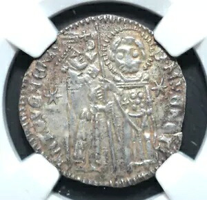 イタリア Grosso-Antonio VENIER、AD 1382-1400、ヴェネツィア、NGC 認定、(246)｜WORLD RESOURCE【KING店】