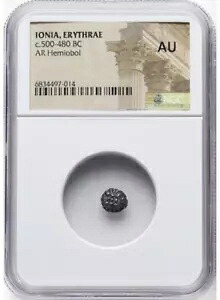 IONIA Erythrae Ca.紀元前 500 ～ 480 年。 AR ヘミオボル (8mm) NGC AU｜WORLD RESOURCE【KING店】