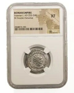 NGC XF アントニニアヌス オブ ヴァレリアン I AD253-260 NGC エンシェント ダブル デナリウス
