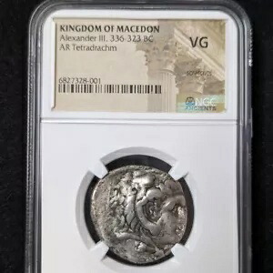 マケドニア王国 NGC VG 傷アレクサンダー 3 世 336-323 BC AR テトラドラクマ 6...｜WORLD RESOURCE【KING店】