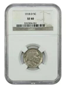 1918-D 5C NGC XF40 - バッファロー ニッケル｜WORLD RESOURCE【KING店】