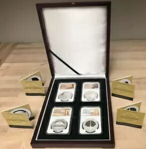 2015 ニウエ アメリカズ モニュメント 1 オンス シルバー 4 コイン NGC PF70 ウルトラ カメオ セット COA付き