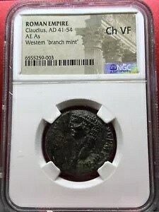 クローディアス、西暦 41 年から西暦 54 年、NGC Ch VF、AE AS、ミネルバ アドバンス (RMM)｜WORLD RESOURCE【KING店】