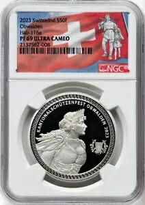 NGC PR69、スイス 2023 スイス オブヴァルデン射撃祭 Hab-116a、1 オンス コイン｜WORLD RESOURCE【KING店】