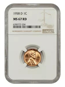 1958-D 1C NGC MS67RD｜WORLD RESOURCE【KING店】