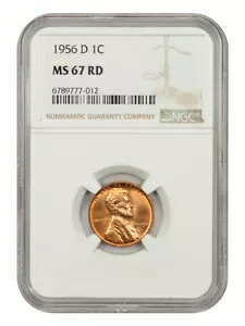 1956-D 1C NGC MS67RD｜WORLD RESOURCE【KING店】