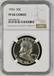 1954 フランクリン ハーフダラー NGC PF 66 カメオ｜WORLD RESOURCE【KING店】