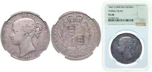 イギリス 1847 1 クラウン シルバー 925 NGC VF 20｜WORLD RESOURCE【KING店】