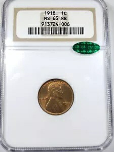 1918 リンカーン ウィート セント US 1c NGC & CAC MS 65 RB|WORLD RESOURCE【KING店】