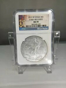 2013 W $1 シルバー イーグル NGC MS70 パープル ハート ラベル 初期リリース|WORLD RESOURCE【KING店】