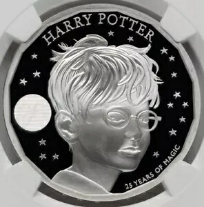 2022 英国 ハリー ポッター ?2 賢者の石 シルバー プルーフ 1 オンス NGC PF70 G 英国|WORLD RESOURCE【KING店】