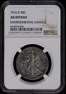 1916 D 50C ウォーキング リバティ ハーフダラー NGC AU 詳細|WORLD RESOURCE【KING店】