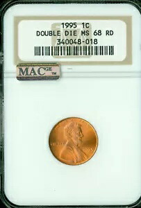 1995 DDO リンカーン セント NGC MS68 RD PQ MAC スポットレス 2nd 最高級グレード。｜WORLD RESOURCE【KING店】
