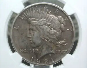 1921年 "P" Peace SILVER Dollar "High RELIEF" $1 NGC XF45 #003 Extra Fine ECC&C Inc｜WORLD RESOURCE【KING店】